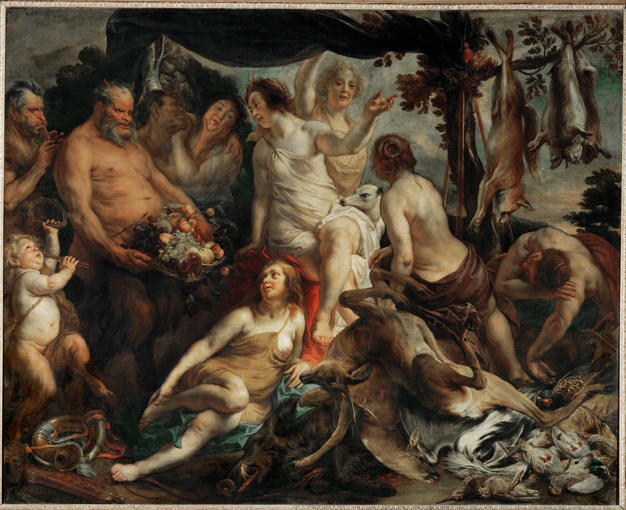 Le repos de Diane chasseresse - Diana vilar efter jakten ... av Jacob (studio of) Jordaens