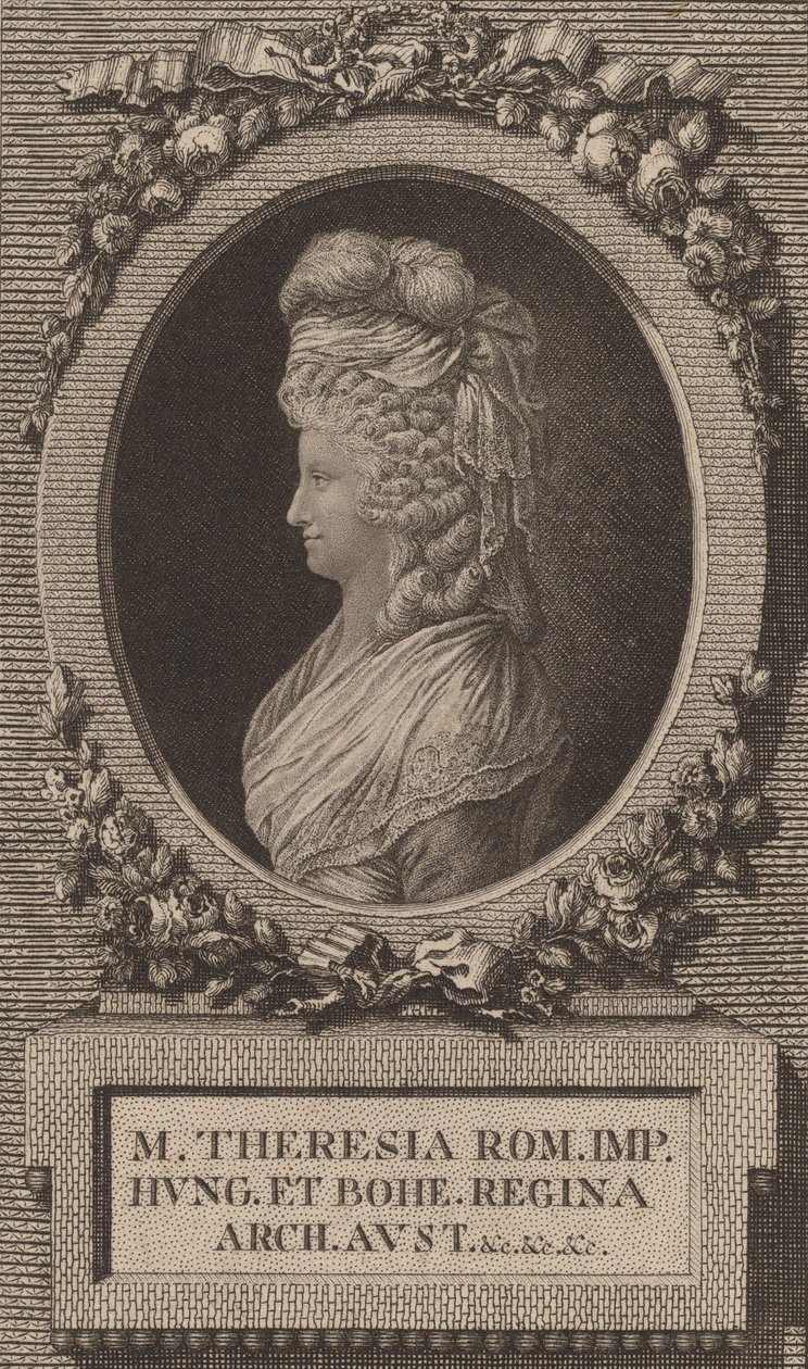 Marie-Thérèse, heliga romerska kejsarinnan. av Jacob Adam