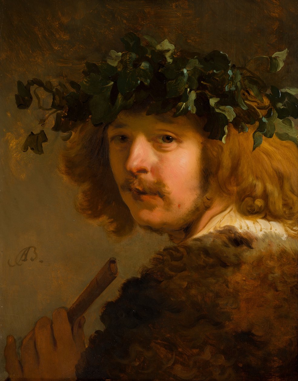 Herde med flöjt Självporträtt, ca 1637. av Jacob Adriaensz. Backer