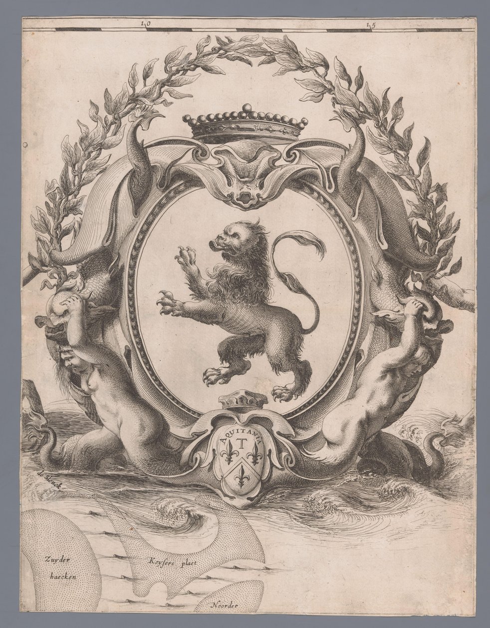 Karta över länet Holland och Utrecht (skylt 2) av Jacob Aertsz. Colom (I)
