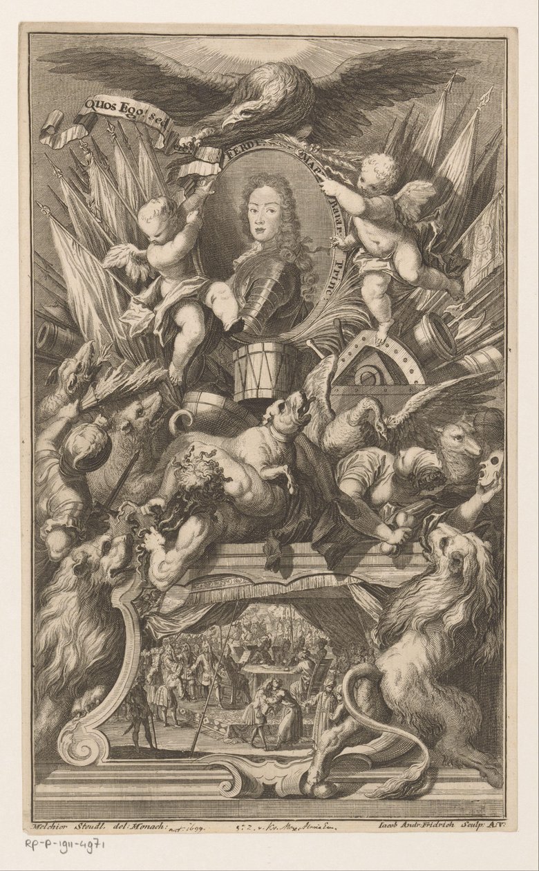 Porträtt av Ferdinand av Bayern av Jacob Andreas Fridrich (I)