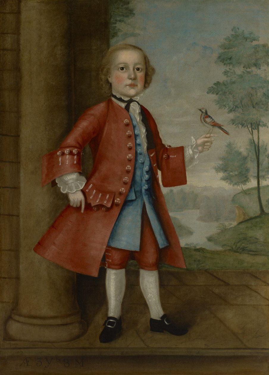 Porträtt av John Gerry (1741-86), 1745 av Jacob Badger