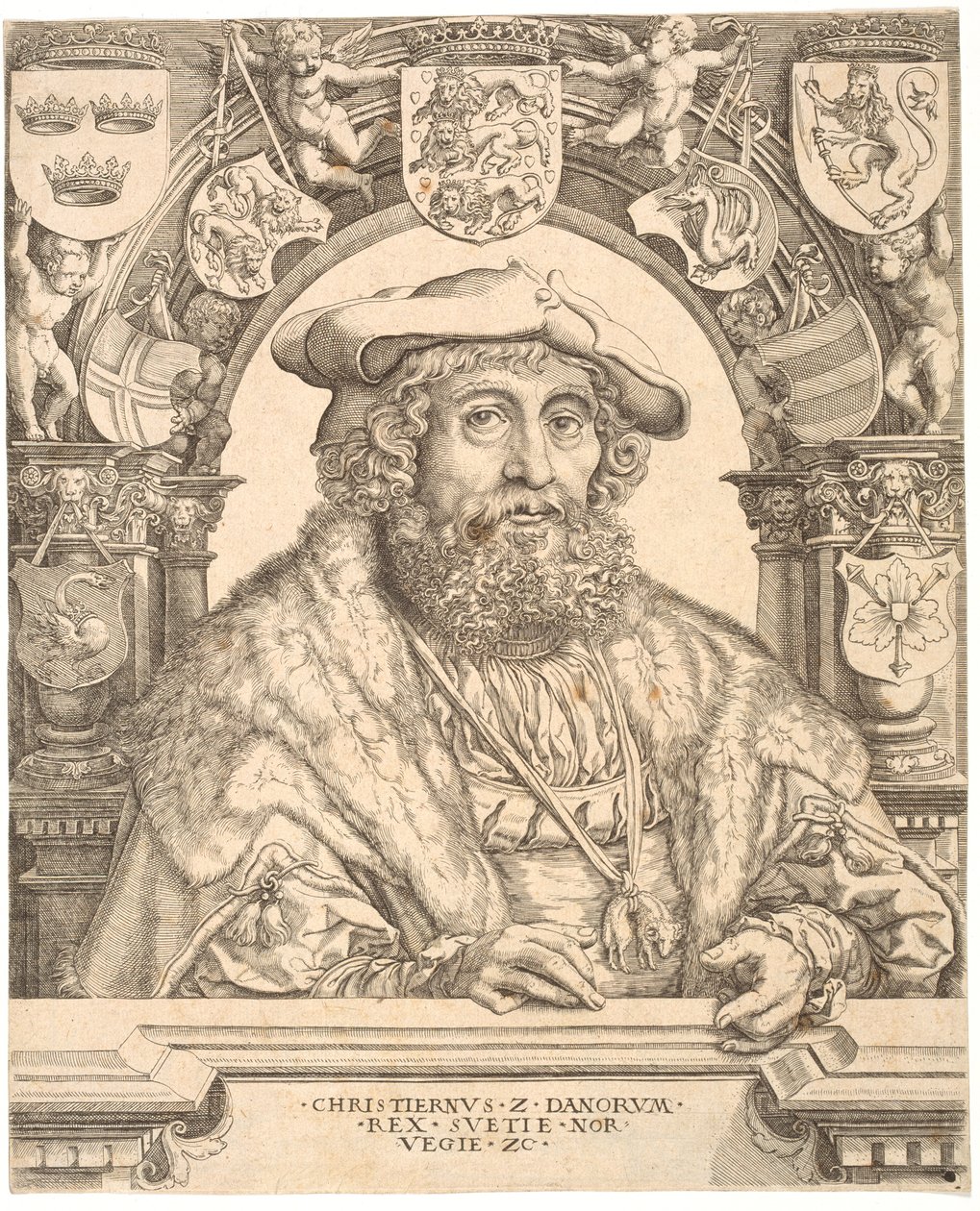 Danska: Kung Christian II av Danmark av Jacob Binck