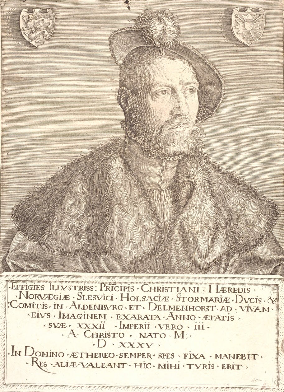 Porträtt av kung Christian III av Jacob Binck