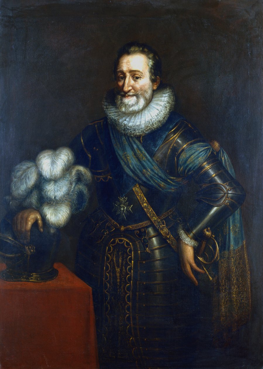 Henrik IV, förste Bourbonsk kung av Frankrike, c1589-1610 av Jacob Bunel
