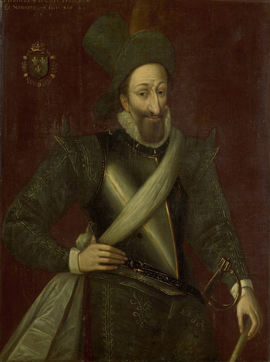 Kung Henrik IV av Frankrike, 1592 av Jacob Bunel