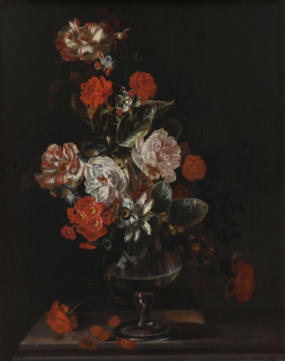 Stilleben med blommor av Jacob Campo Weyerman