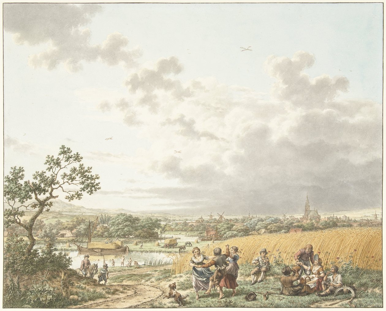 Sommar, eftermiddag och himmel De fyra årstiderna, tiderna på dygnet och elementen (serietitel) av Jacob  Cats