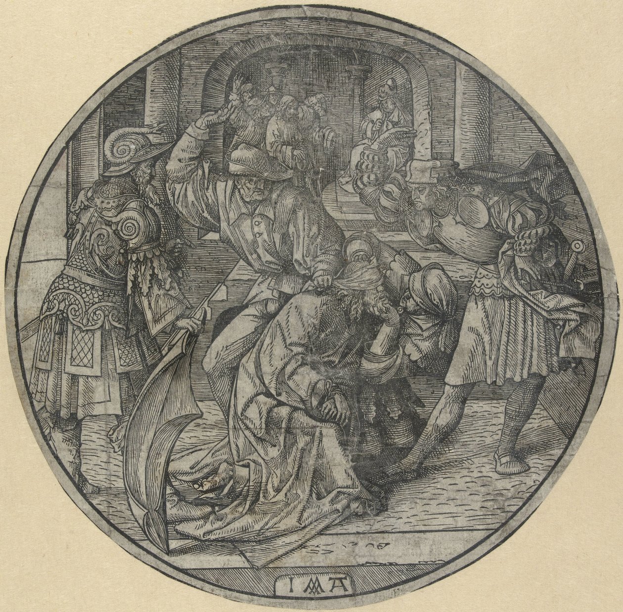 Hån mot Kristus The Round Passion (serietitel) av Jacob Cornelisz van Oostsanen