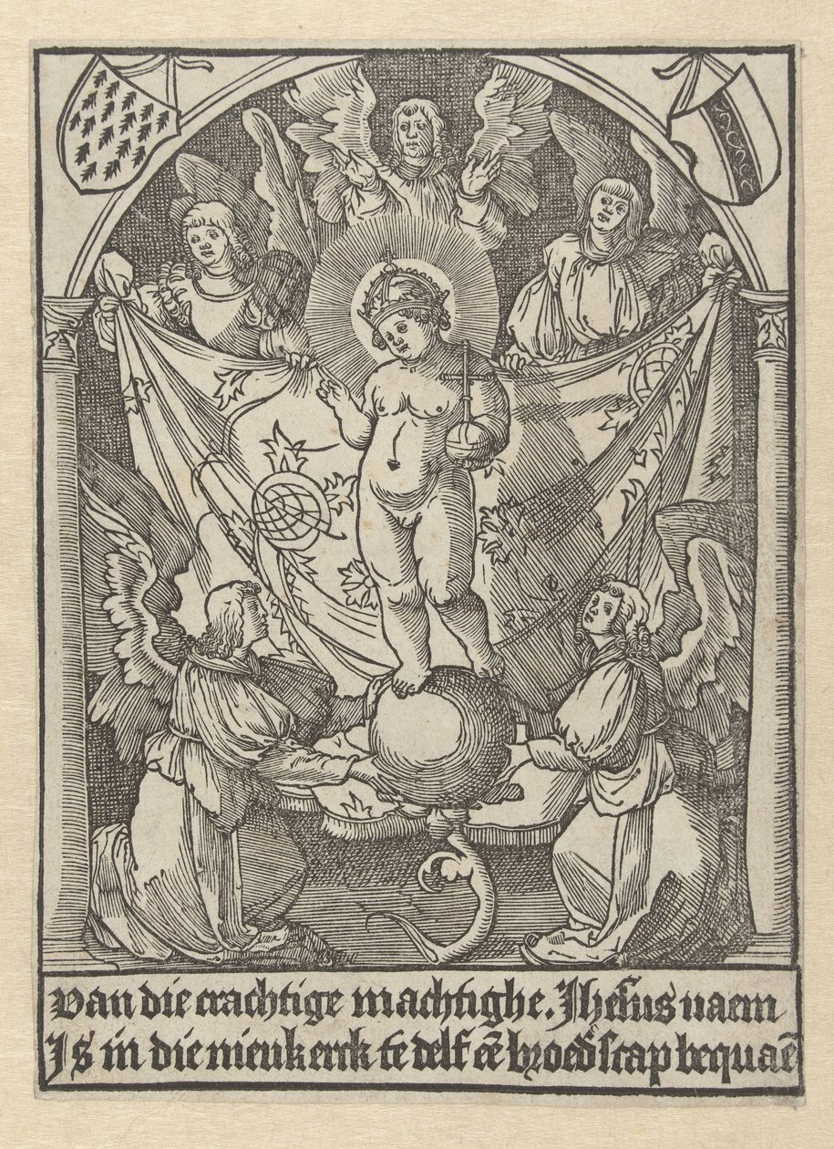 Bönkort för Jesu brödraskap av Jacob Cornelisz van Oostsanen
