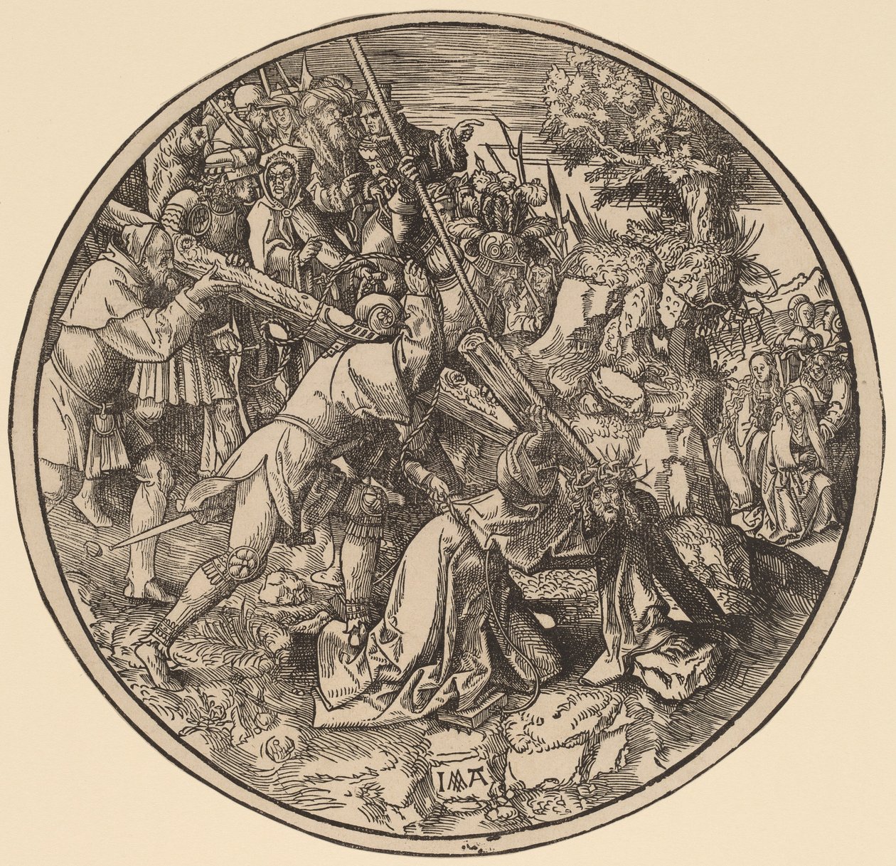 Kristus som bär korset av Jacob Cornelisz van Oostsanen