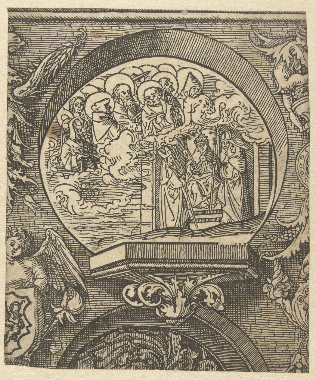 Den katolska kyrkan och de heligas gemenskap The Creed (serietitel) av Jacob Cornelisz van Oostsanen