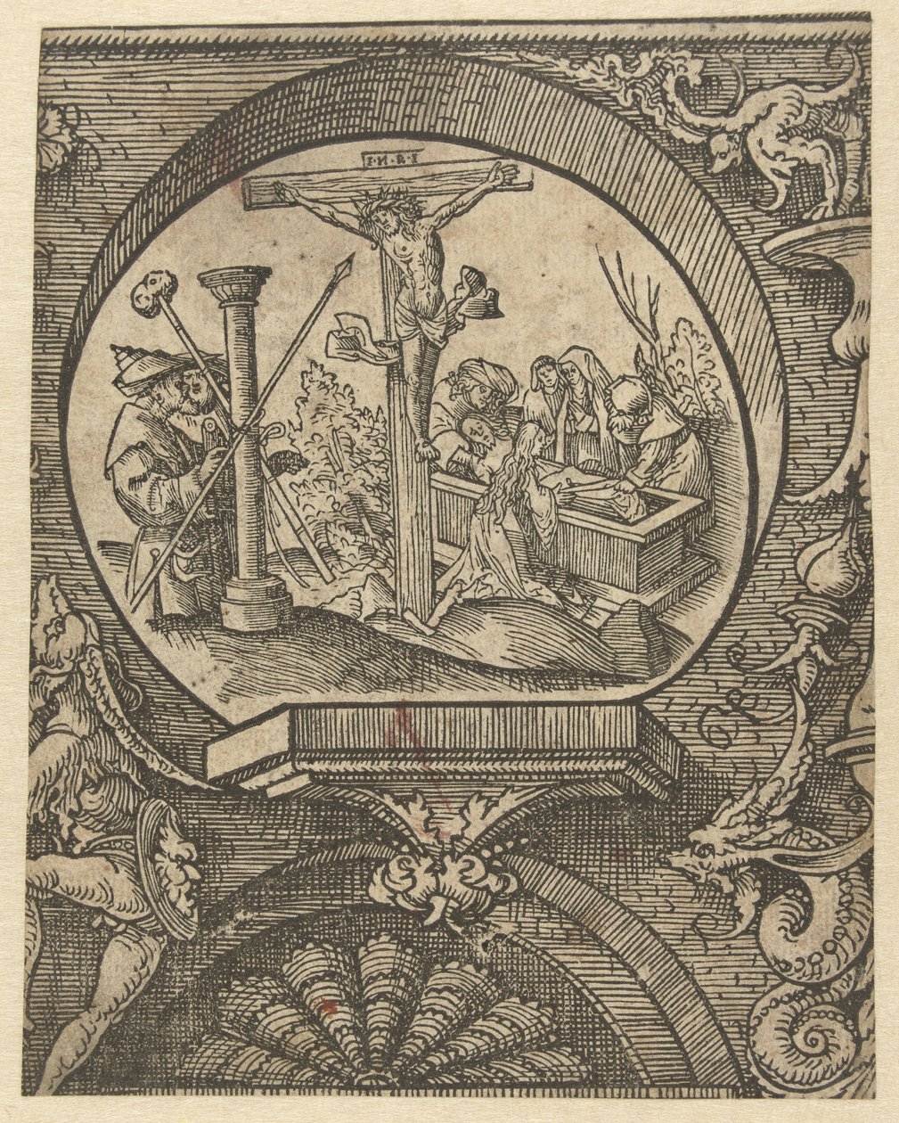 Kristi korsfästelse och begravning The Creed (serietitel) av Jacob Cornelisz van Oostsanen