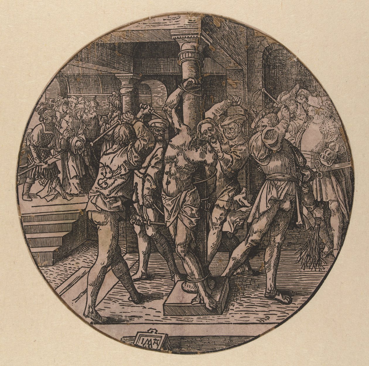 Kristi gissel The Round Passion (serietitel) av Jacob Cornelisz van Oostsanen