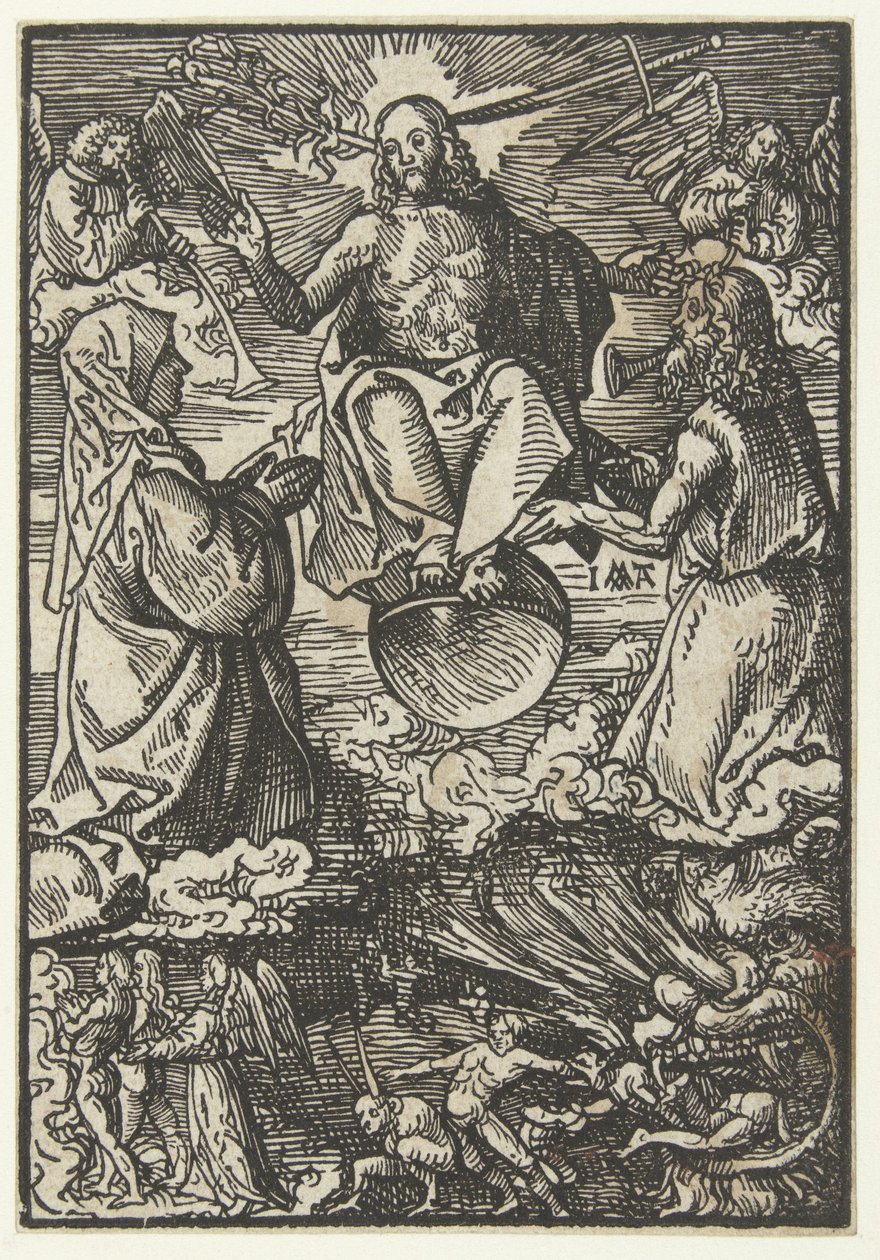 Den slutliga domen The Little Passion (serietitel) av Jacob Cornelisz van Oostsanen