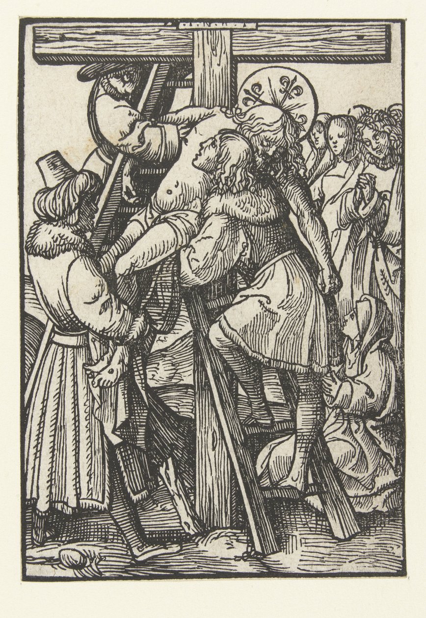 Korsnedstigning The Little Passion (serietitel) av Jacob Cornelisz van Oostsanen