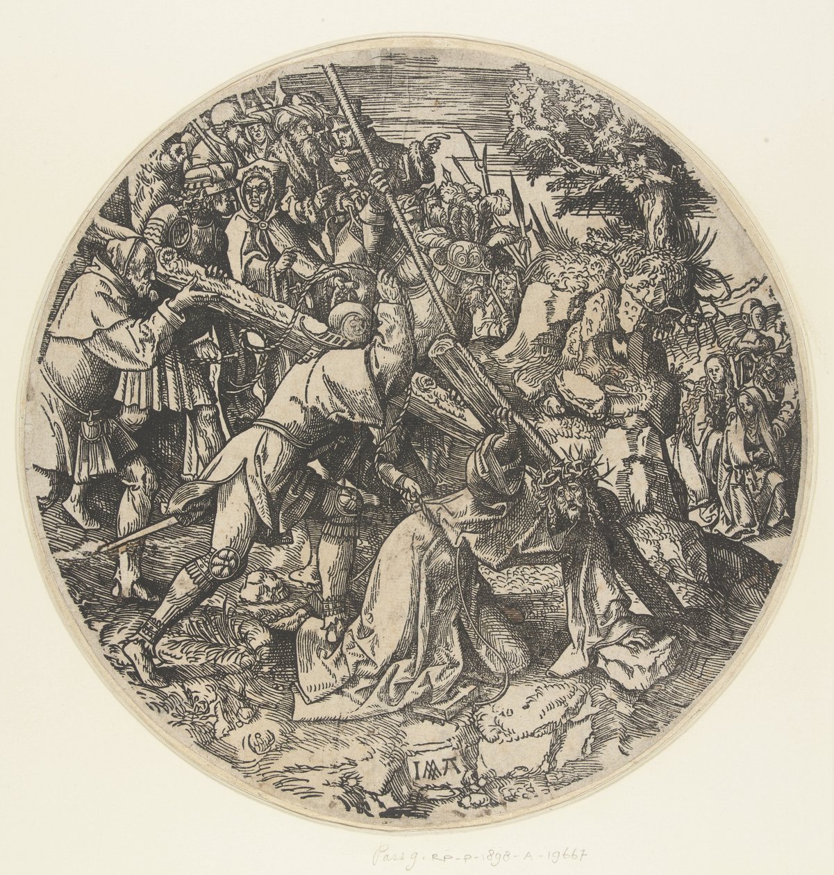 Att bära korset The Round Passion (serietitel) av Jacob Cornelisz van Oostsanen