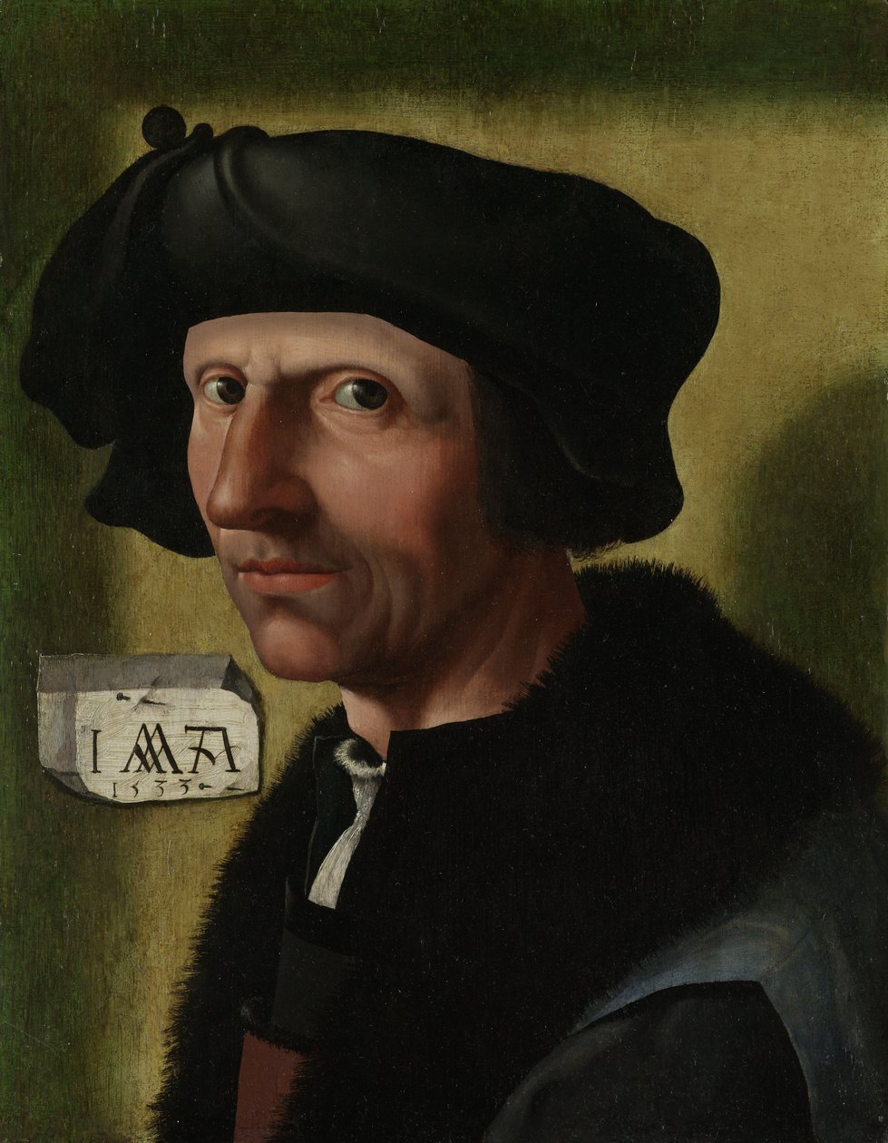 Porträtt av Jacob Cornelisz van Oostsanen, c.1533 av Jacob Cornelisz van Oostsanen