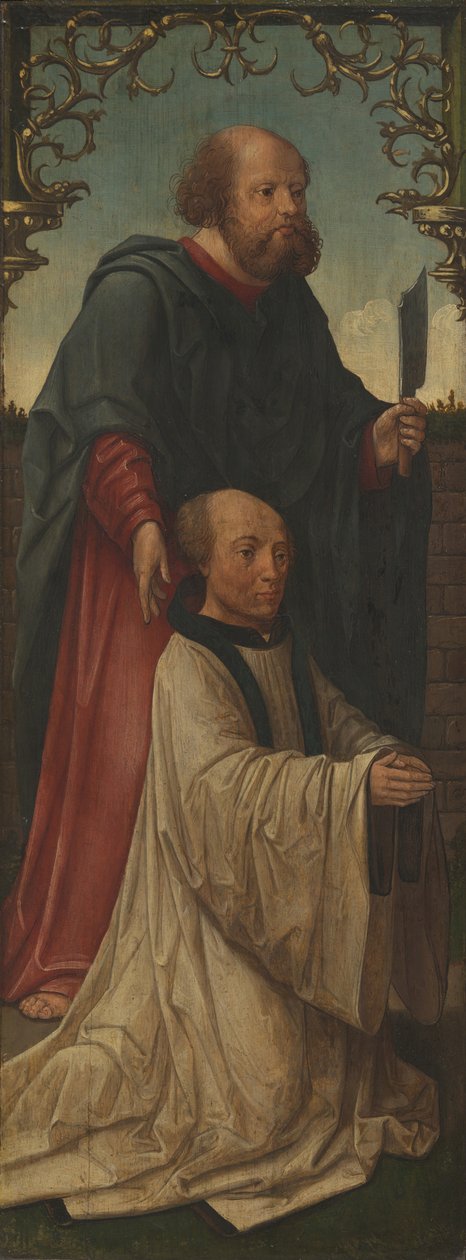 Saint Matthias and a Donor, Saint Andrew omvänd, 152025 av Jacob Cornelisz. van Oostsanen