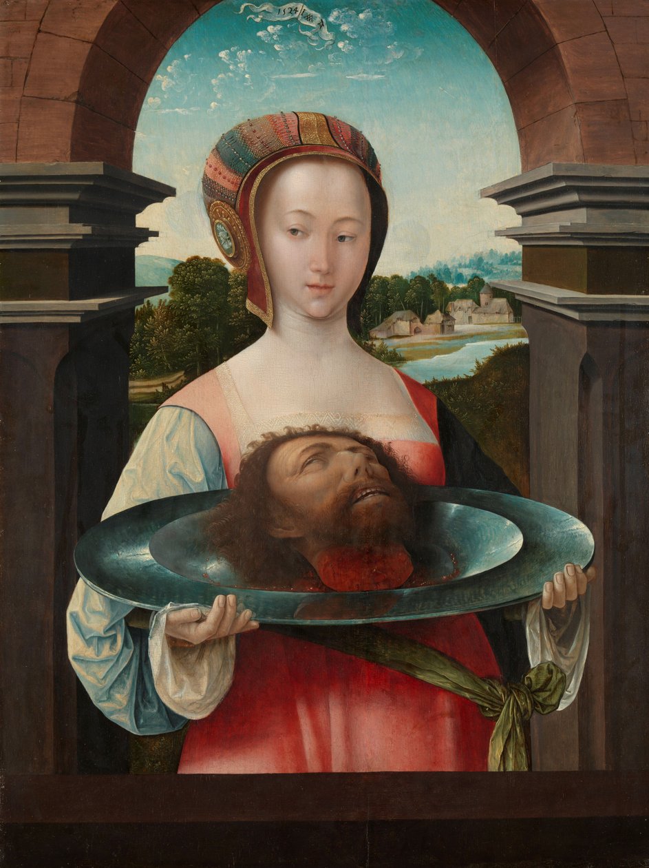 Salome med Johannes Döparens huvud av Jacob Cornelisz van Oostsanen