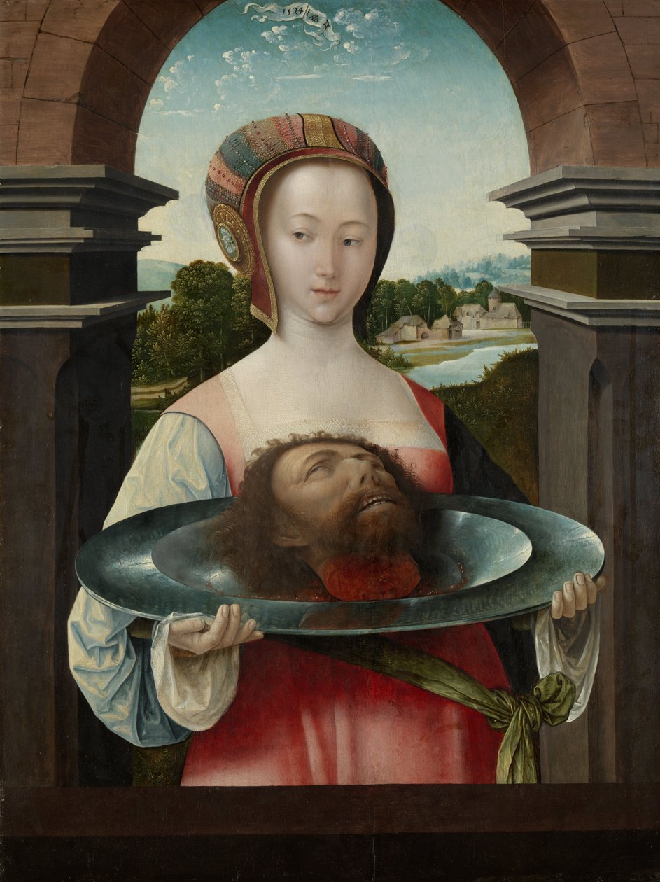 Salome med Johannes döparens huvud, 1524 av Jacob Cornelisz van Oostsanen