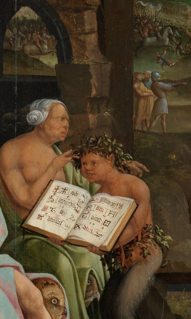 Saul och häxan från Endor av Jacob Cornelisz van Oostsanen