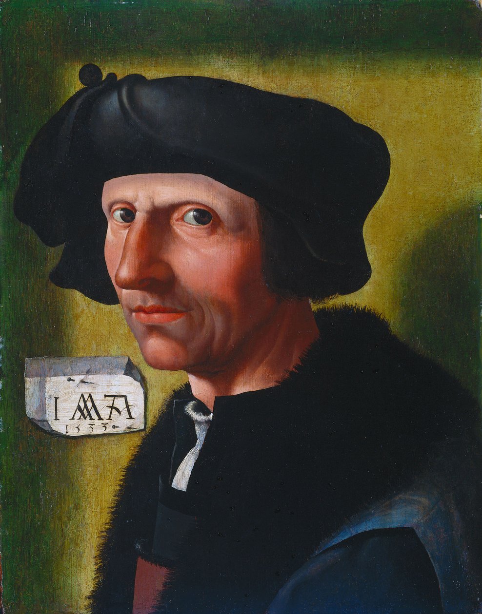 Självporträtt, 1533 av Jacob Cornelisz van Oostsanen