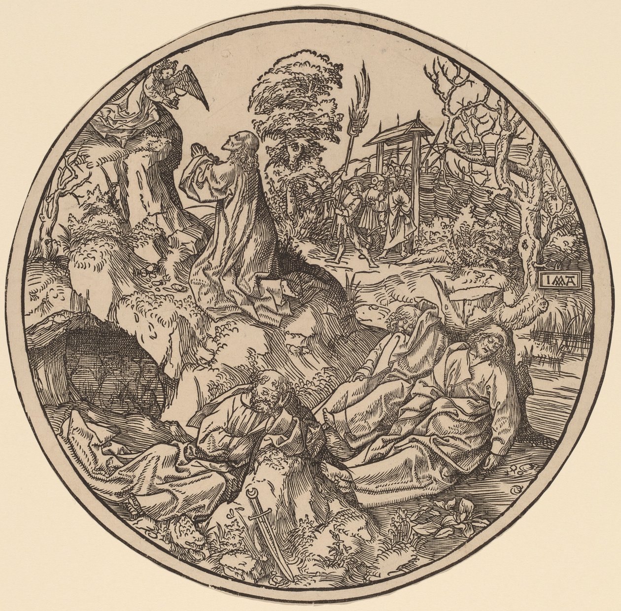 Kval i trädgården av Jacob Cornelisz van Oostsanen