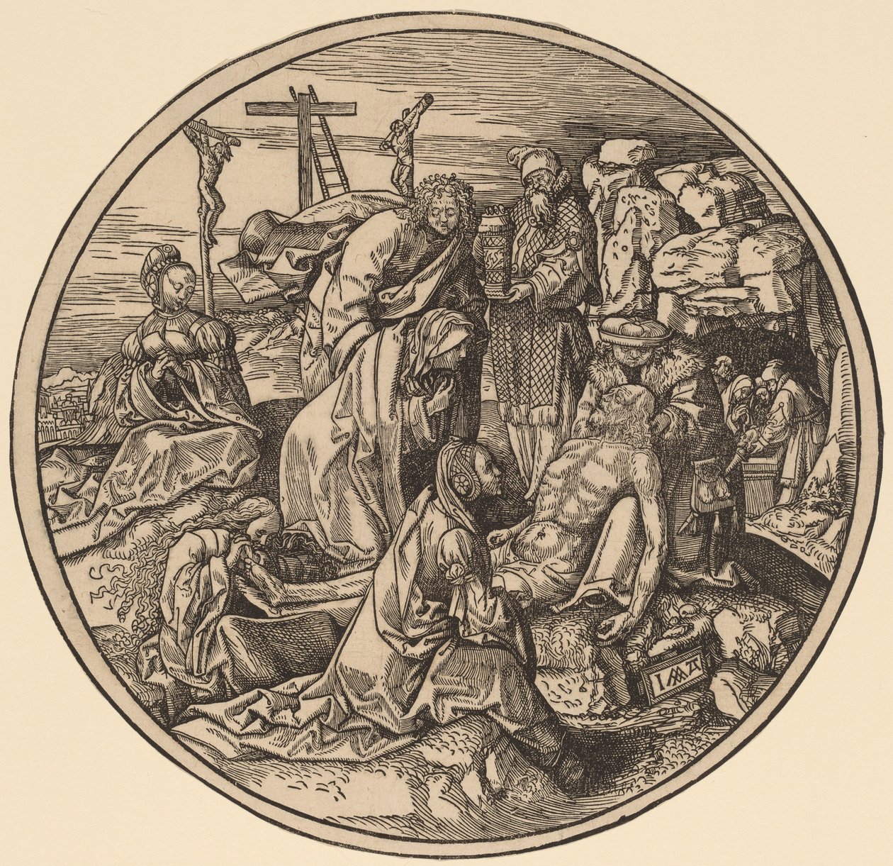 Klagosången och gravläggningen av Jacob Cornelisz van Oostsanen
