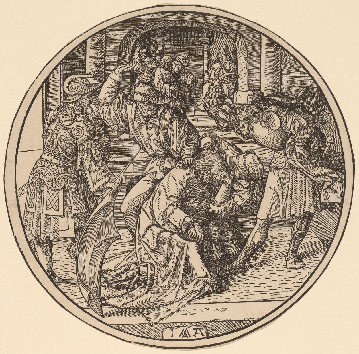 Kristus och Kristus hån inför Kaifas av Jacob Cornelisz van Oostsanen