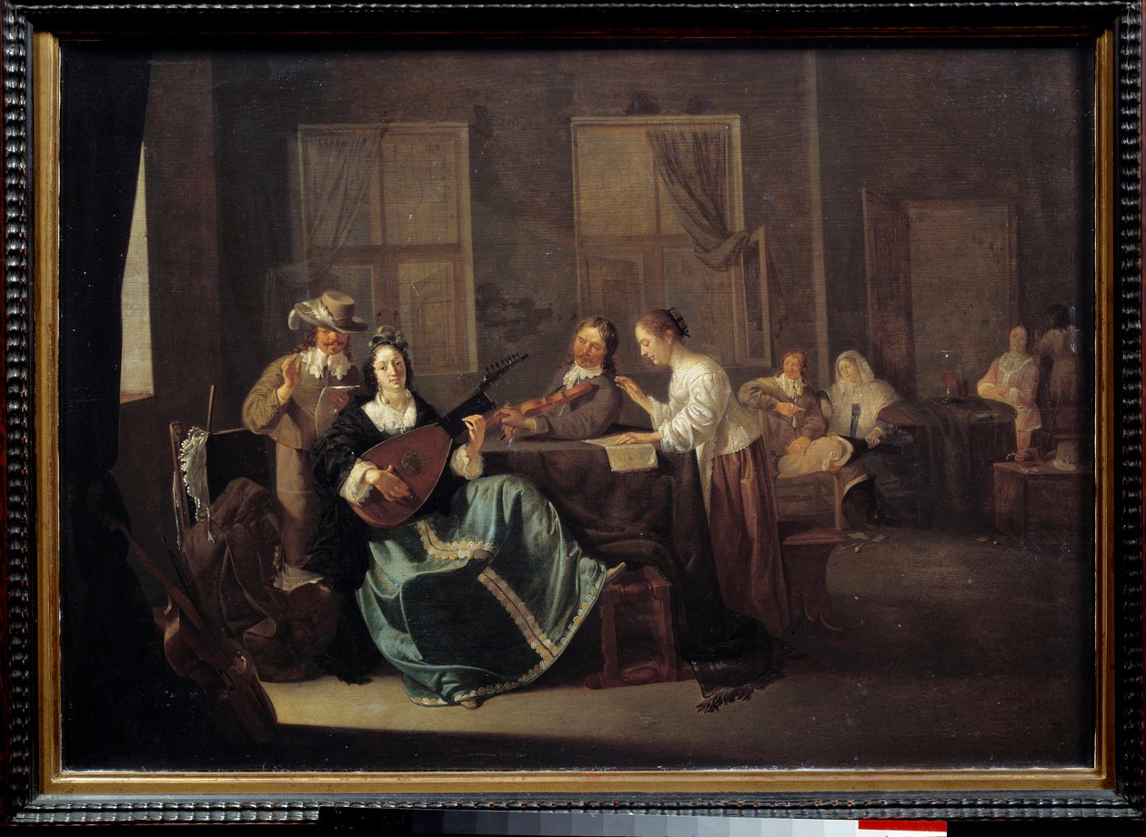 Konserten. Målning av Jacob Duck (1600 - 1660) Ec. Flam. av Jacob Duck