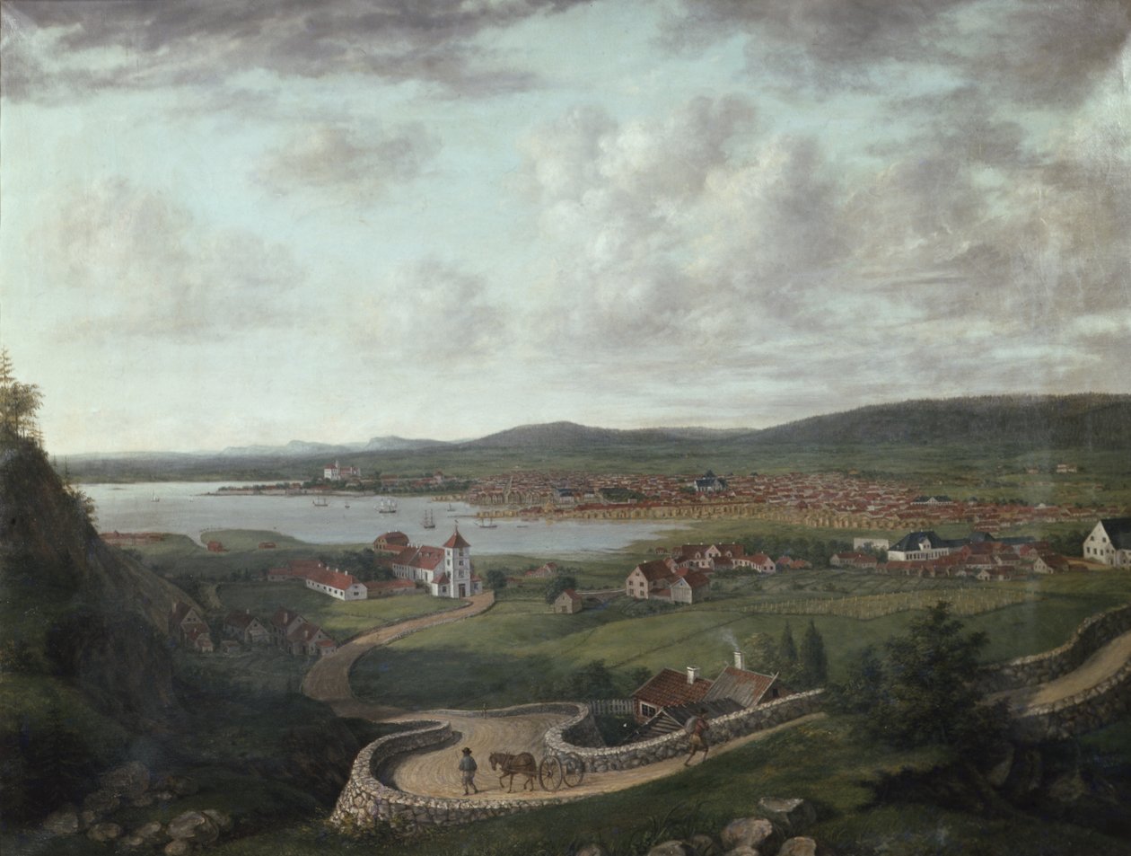 Christiania med omnejd från Egeberget av Jacob Edward Munch