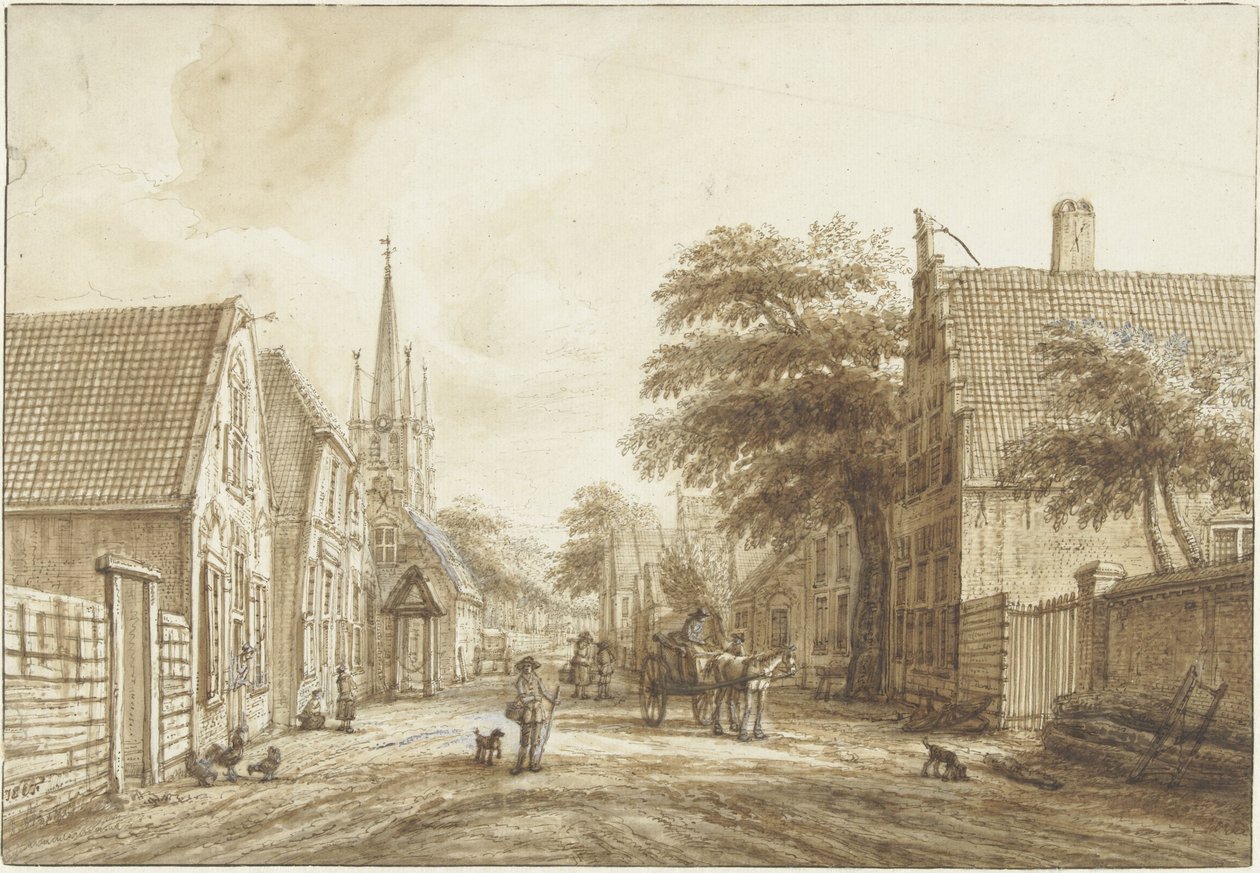 Bakvägen i Voorschoten av Jacob Elias La Fargue