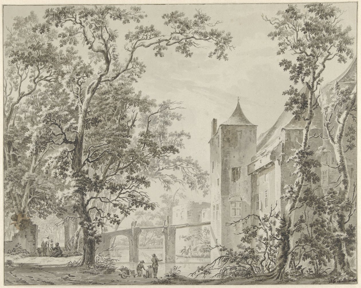 Slottet de Haar nära Utrecht av Jacob Elias van Varelen