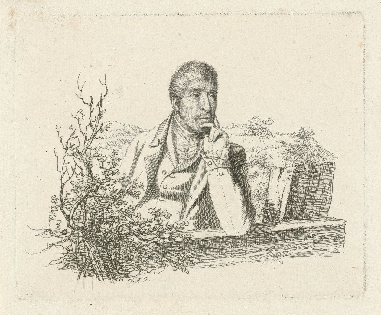 Porträtt av Pieter Pieterszn. frisörer av Jacob Ernst Marcus