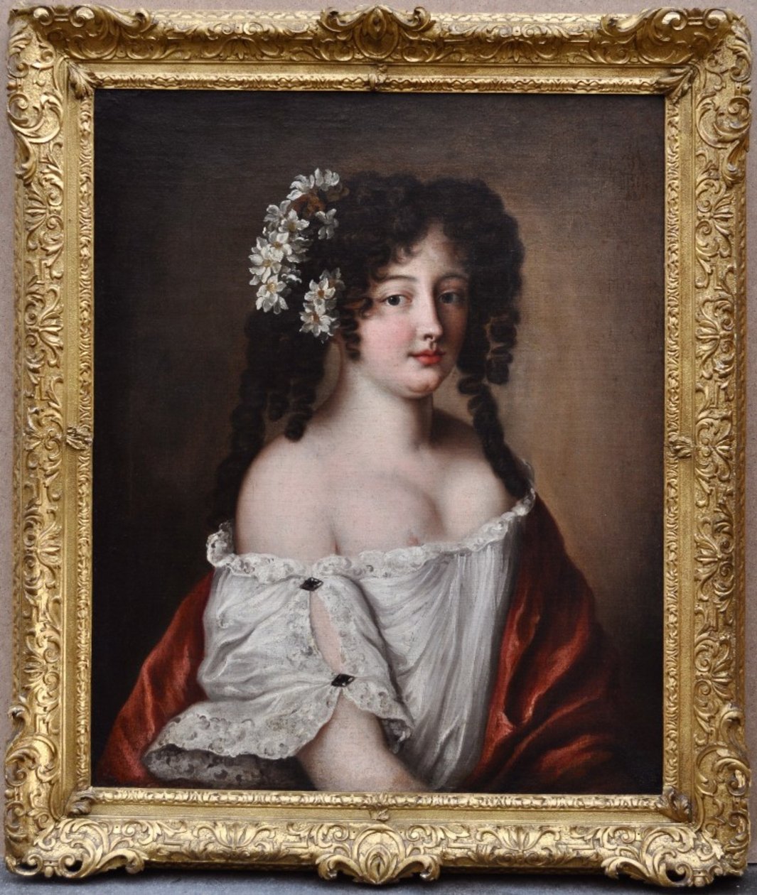 Porträtt av Diane-Gabrielle Damas de Thianges Mancini av Jacob Ferdinand Voet