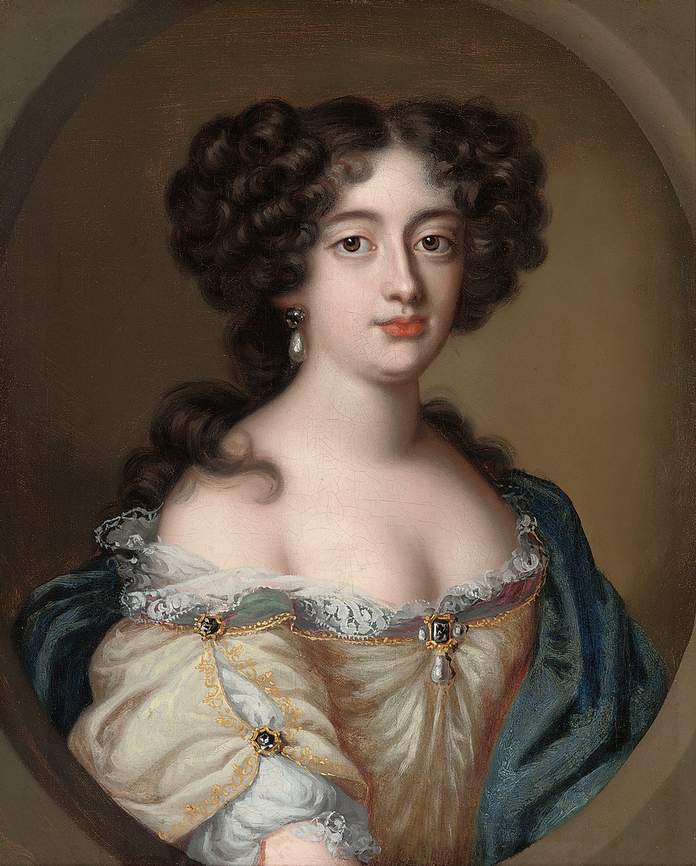 Porträtt av en dam traditionellt identifierad som Ortensia Mancini av Jacob Ferdinand Voet