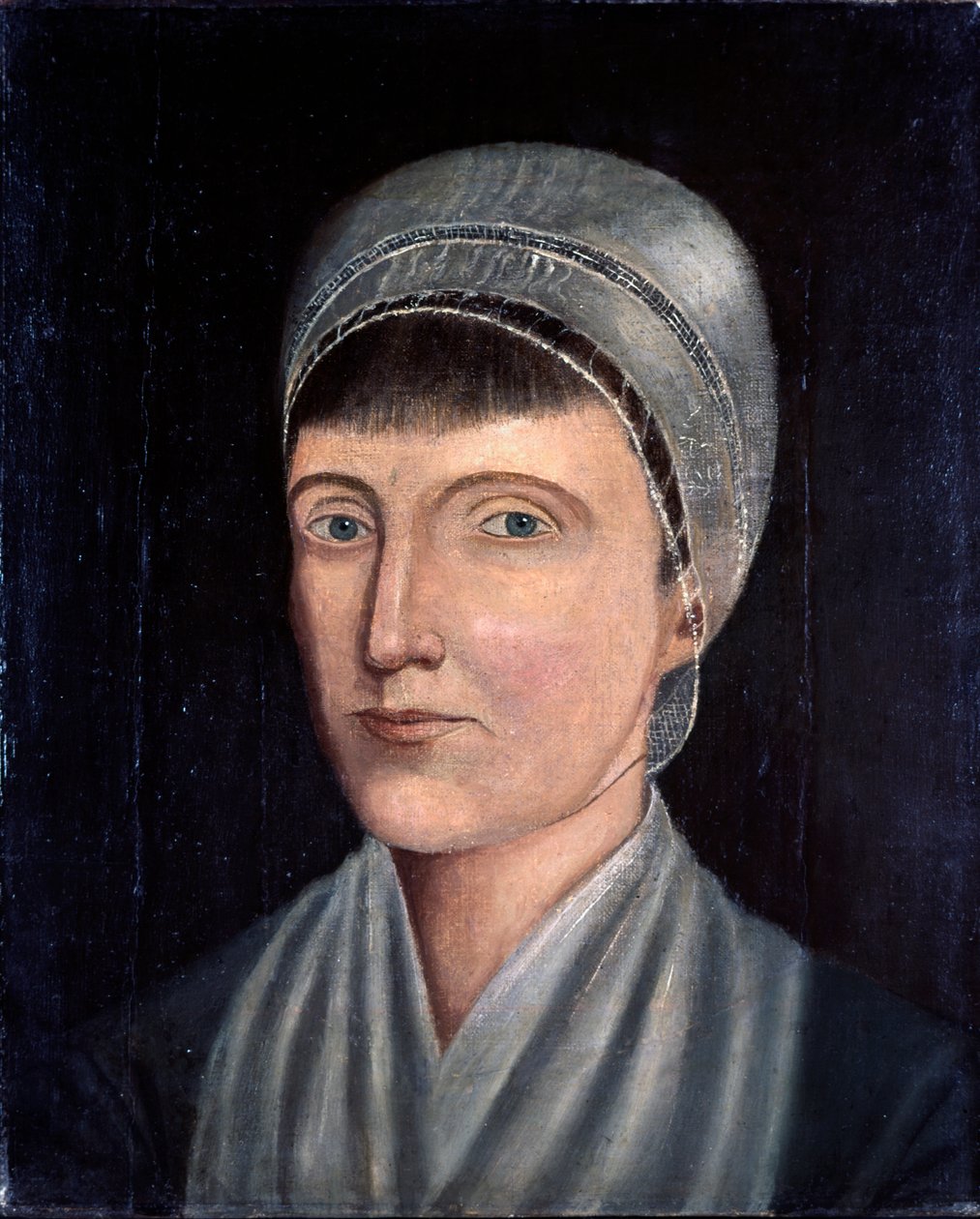 Porträtt av Henrietta Priscilla Calmes, ca 1810 av Jacob Frymire