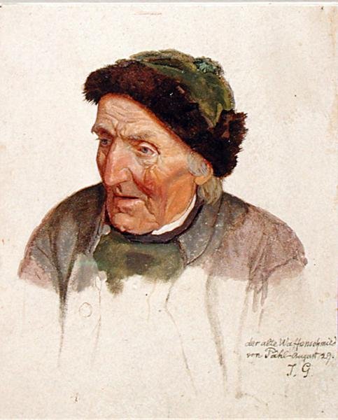 Den gamla vapendragaren från Pahl, 1829 av Jacob Gensler