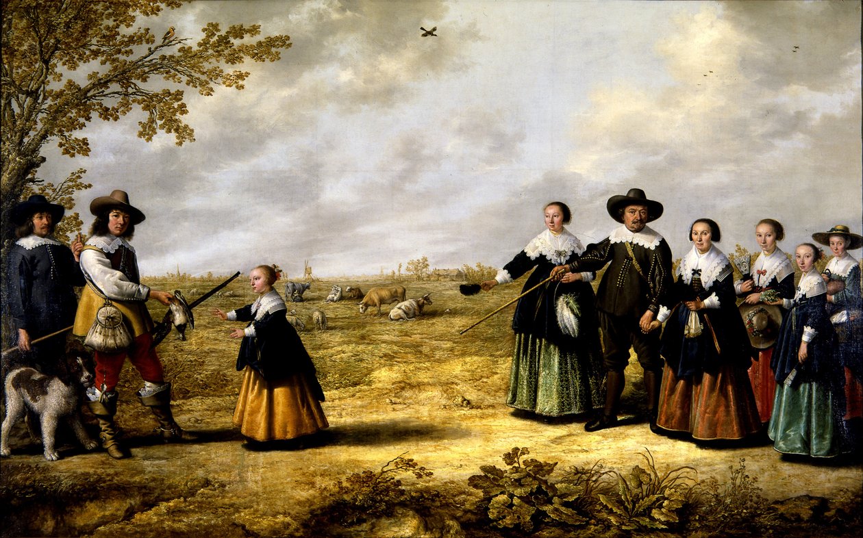 Porträtt av en familj i ett landskap av Jacob Gerritsz Cuyp