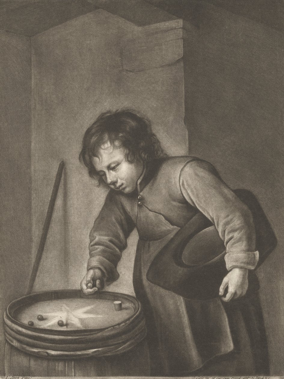 Pojke som spelar kulor av Jacob Gole