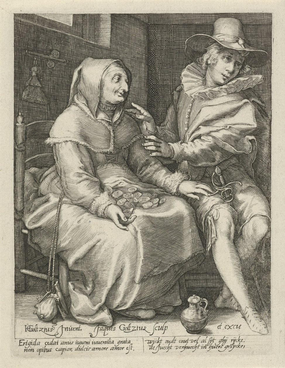 ojämlik kärlek av Jacob Goltzius (II)