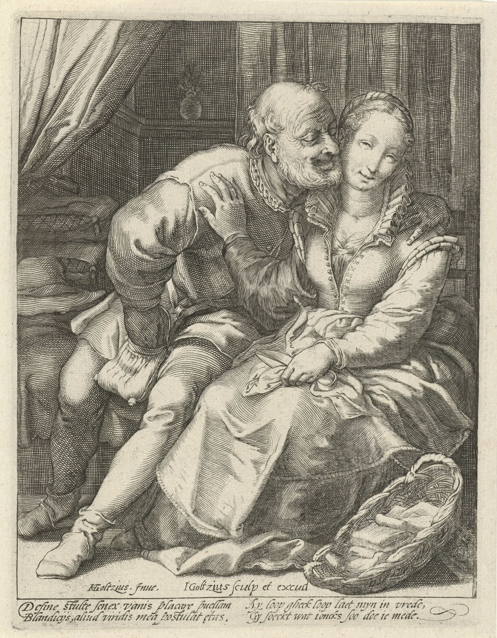 ojämlik kärlek av Jacob Goltzius (II)