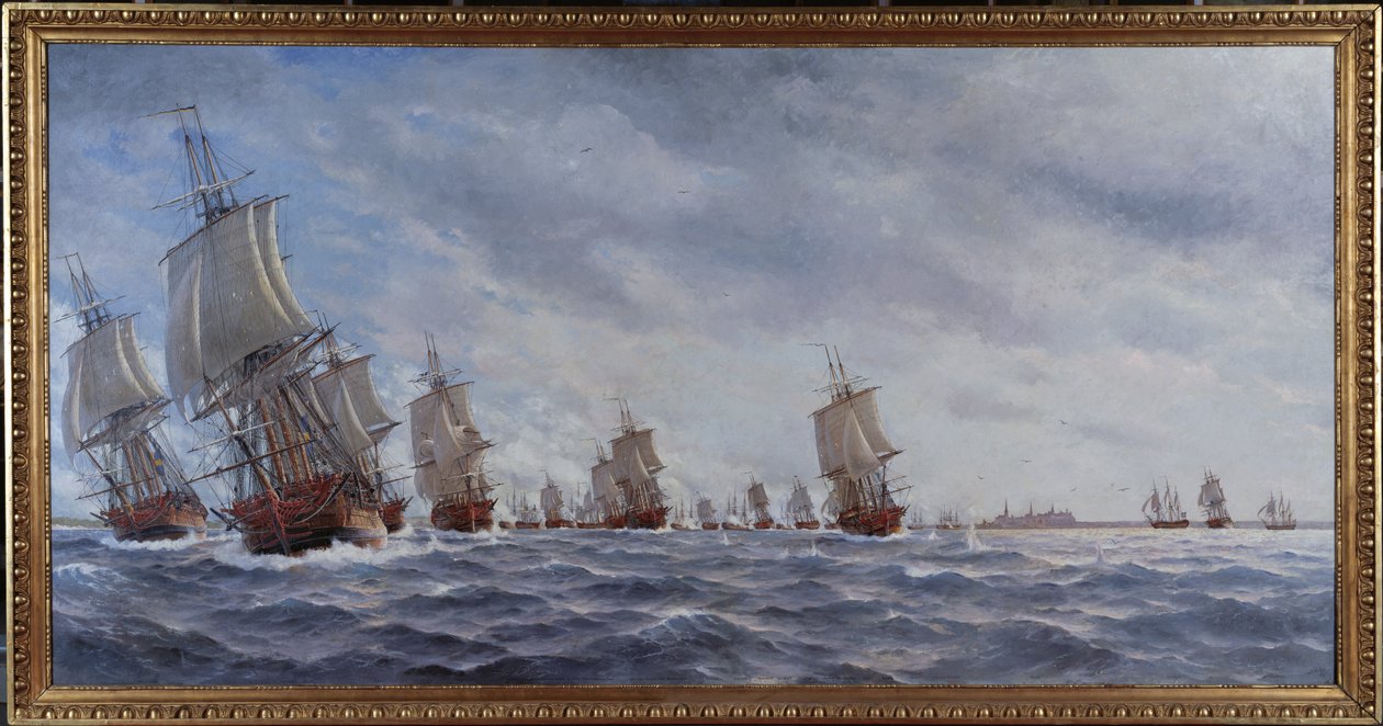 Sjöslaget vid Reval den 13 maj 1790. av Jacob Hagg