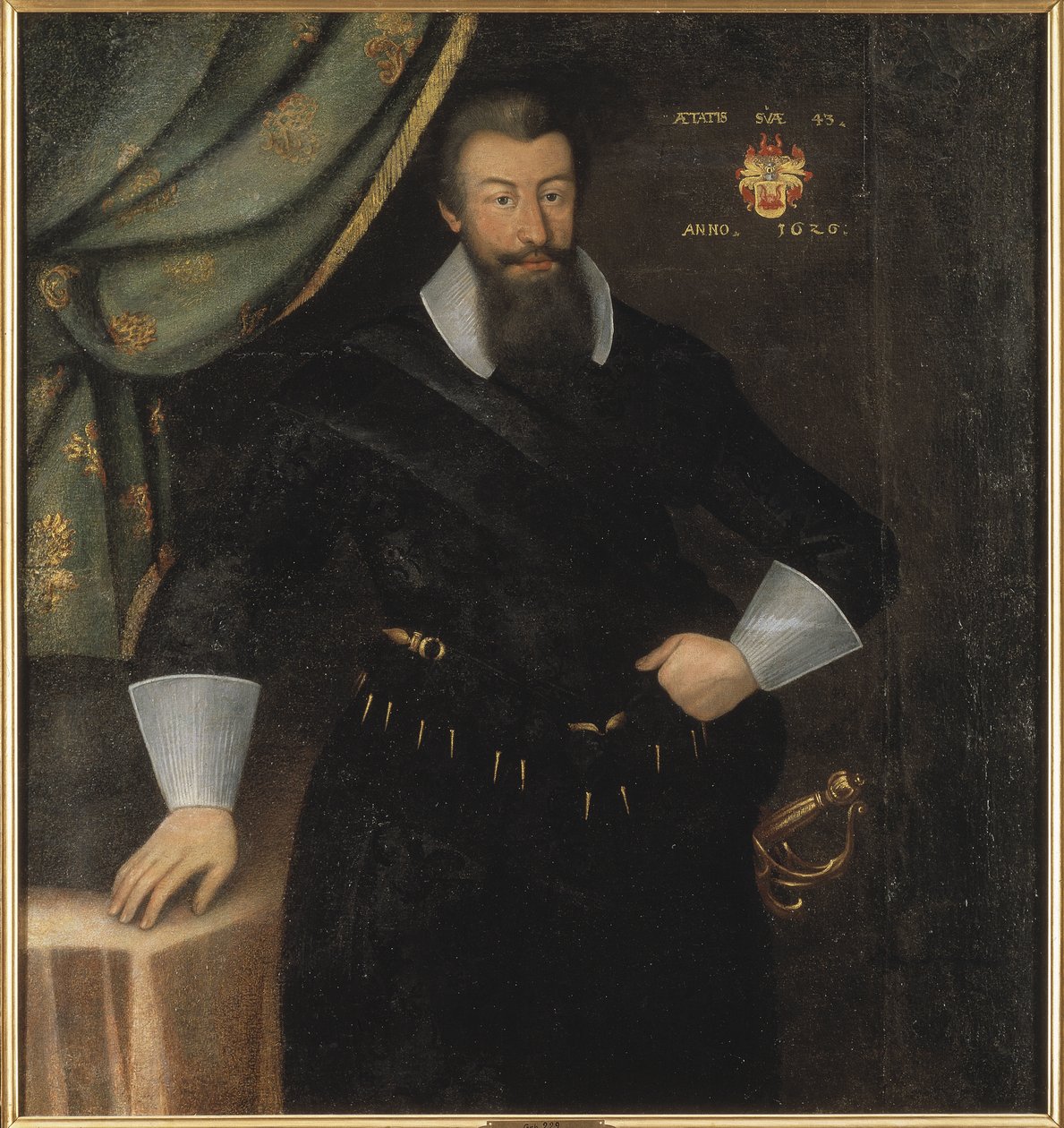 Le comte Axel Oxenstierna (Oxenstjerna), grand chancelier de Suede - Portrait of Count Axel Oxenstierna (1583-1654), by Elbfas, Jacob Heinrich (c. 1600-1664). Oil on canvas av Jacob Heinrich Elbfas