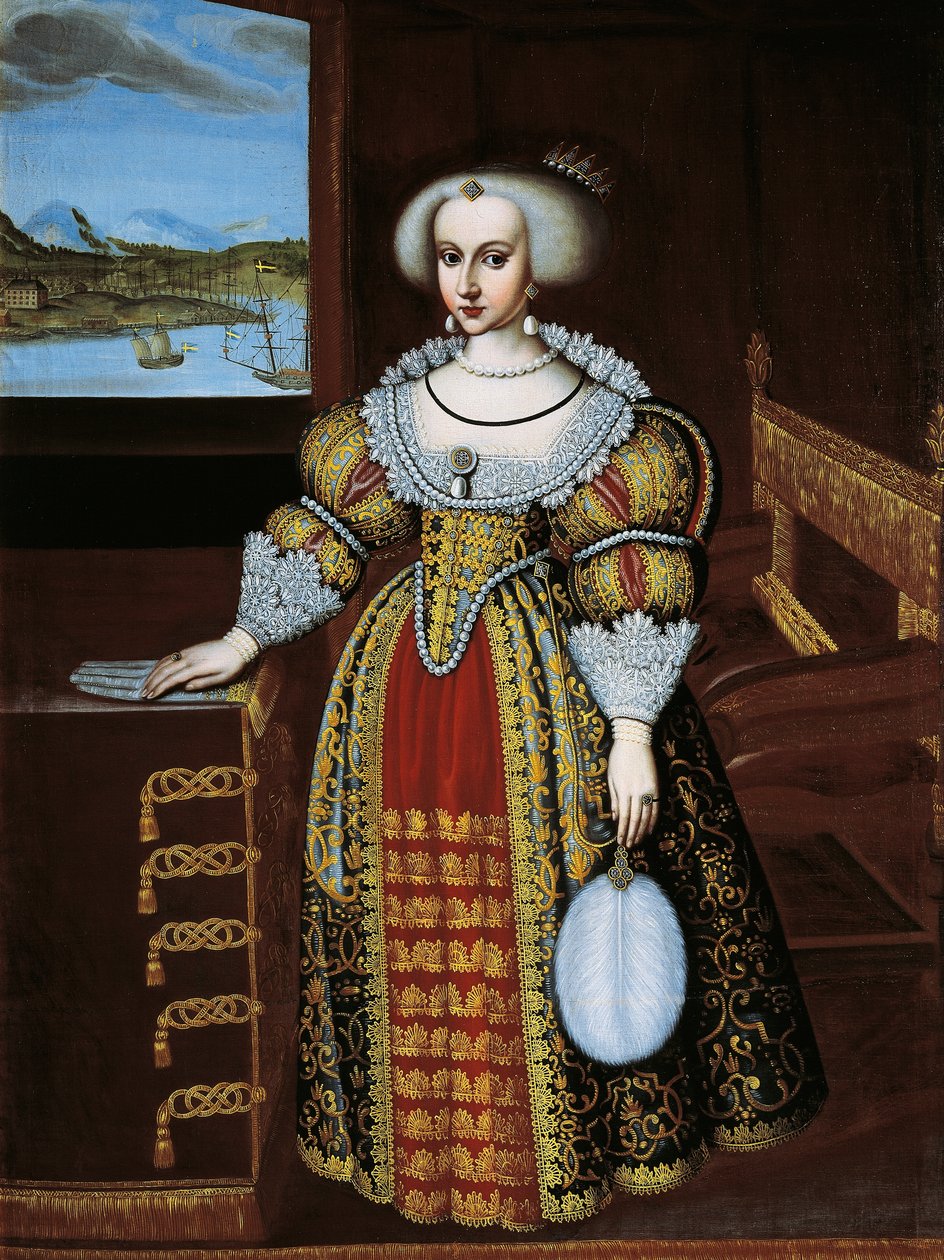 Porträtt av Christina of Sweden (Stockholm av Jacob Heinrich Elbfas