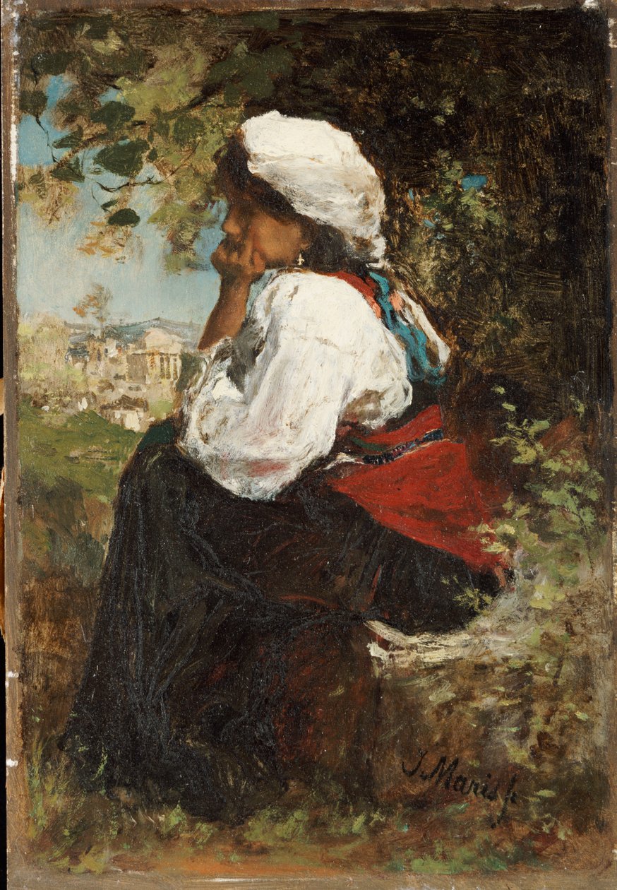 En romersk flicka av Jacob Henricus or Hendricus Maris
