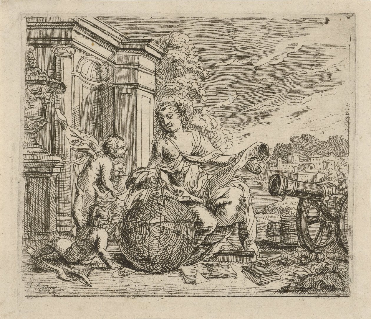Allegori över geometri av Jacob Herreyns (I)