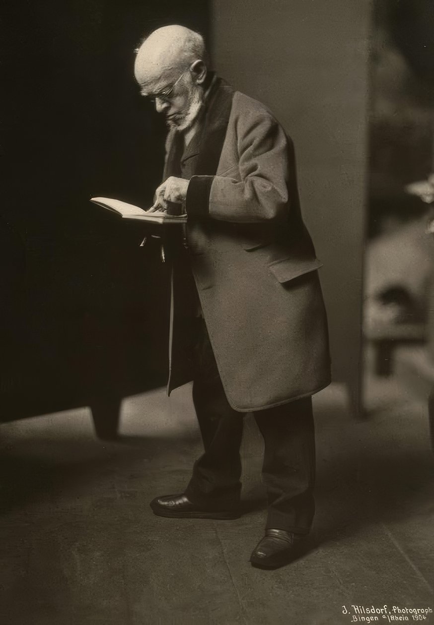 Menzel teckning / foto 1904 av Jacob Hilsdorf