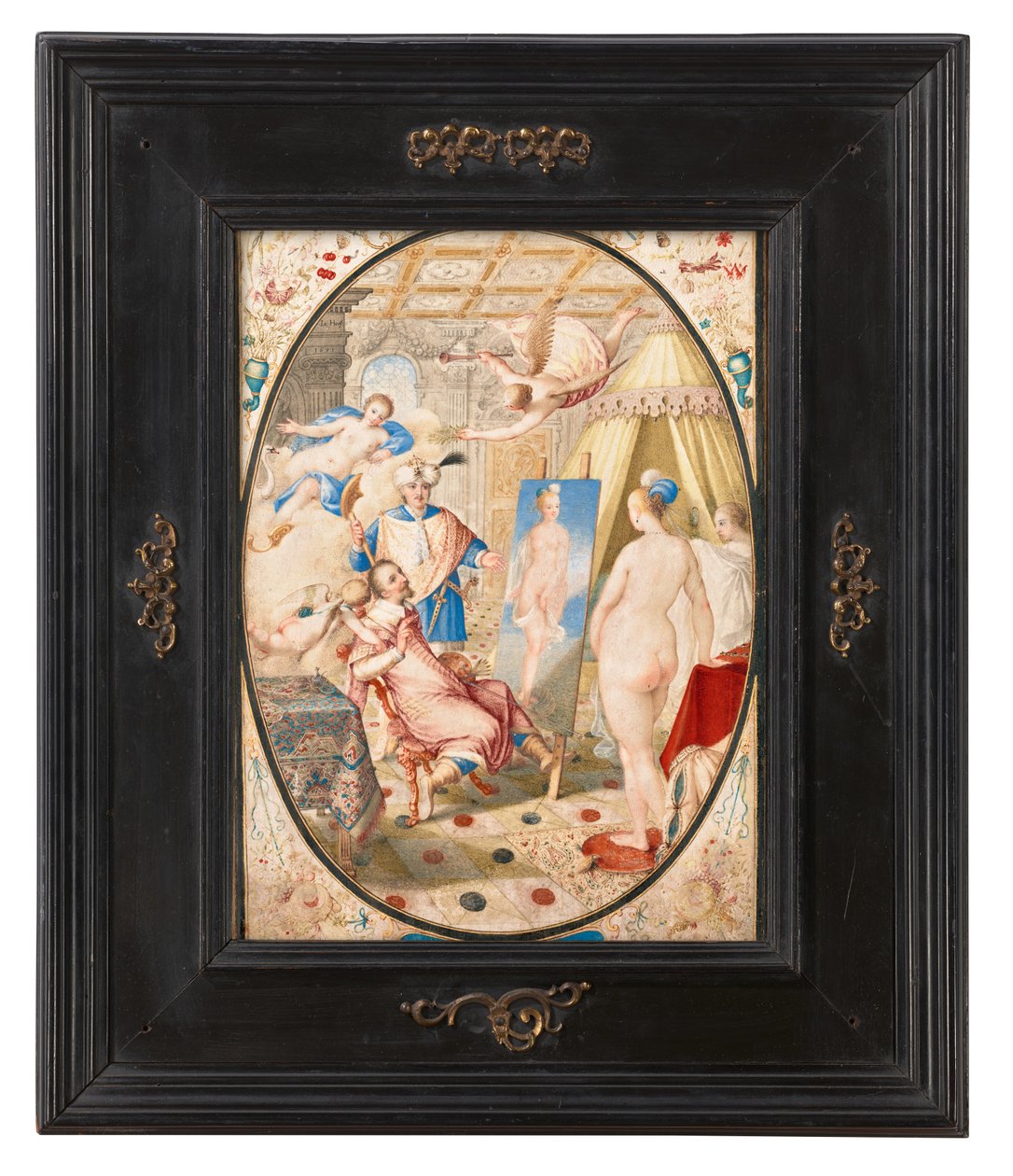 Apelles målning Campaspe, Alexander den stores älskarinna av Jacob Hoefnagel